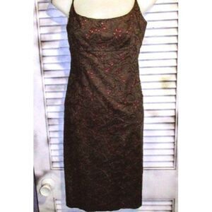 Ann Taylor Sz 4 Lace Overlay Sleeveless Dress